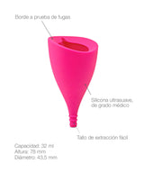 Copa menstrual Lily cup (cèrvix alt)