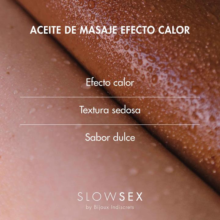 Oli de massatge efecte calor (fet a Catalunya) - Slow Sex